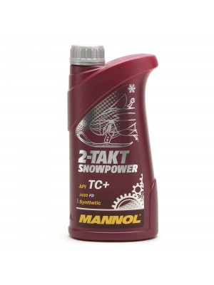 MANNOL 2-Takt Snowpower API TC+ teilsynthetisches Motorrad Motoröl 1l